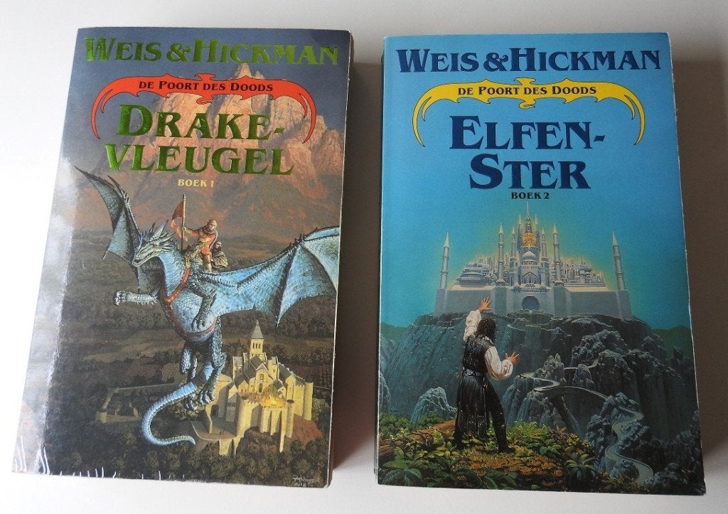 2 boeken De Poort des Doods., Verzenden, Gelezen, Weis & Hickman