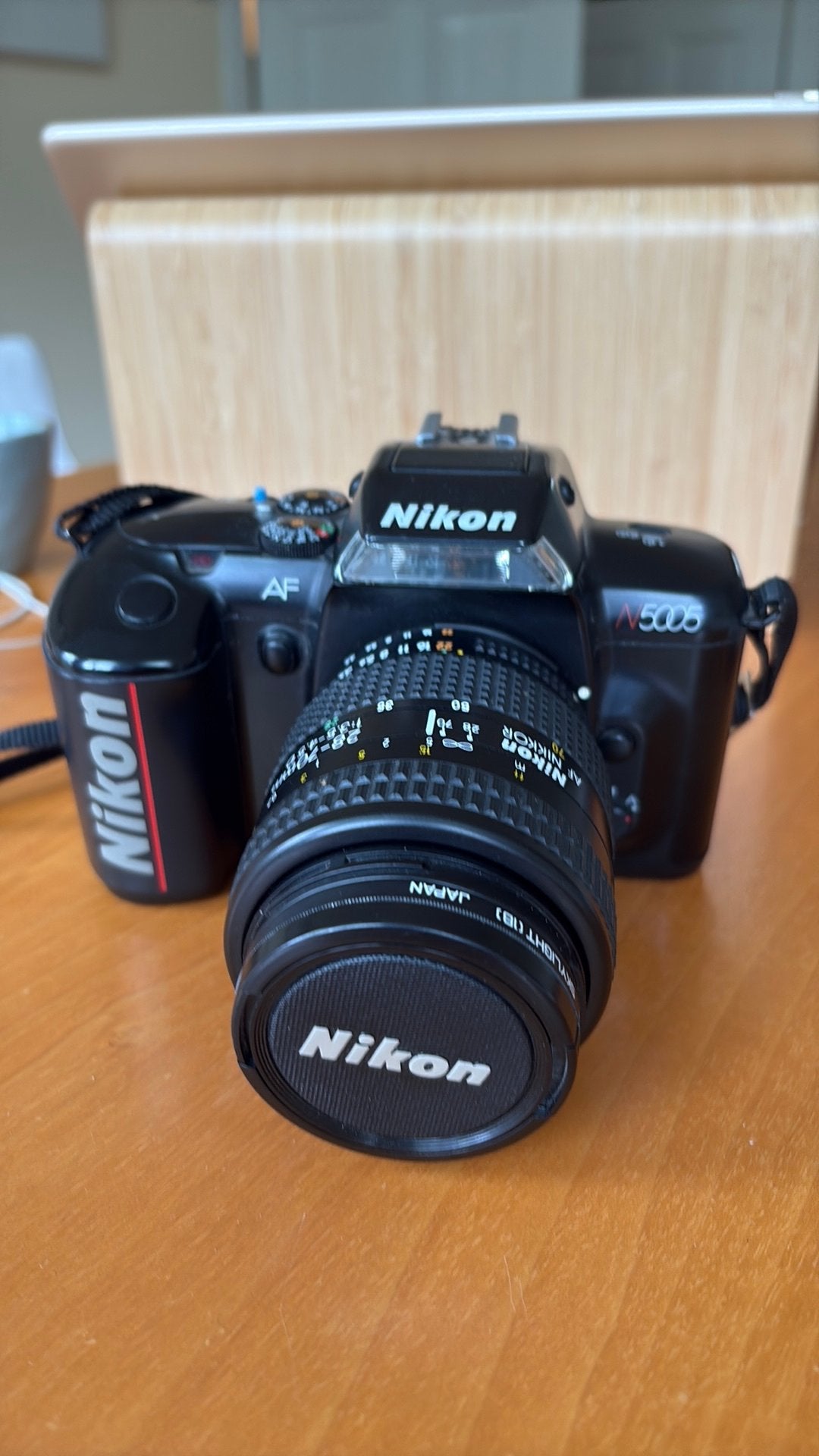 Nikon N5005 metNikon lens/F401x, Audio, Tv en Foto, Fotocamera's Analoog, Ophalen of Verzenden, Spiegelreflex, Nikon
