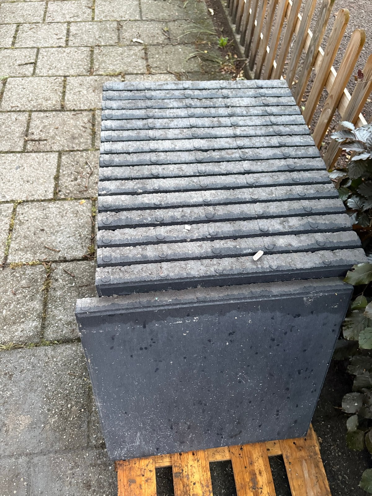 16 Antraciete terrastegels 50x50x4 cm, Ophalen, Nieuw, Beton, Terrastegels