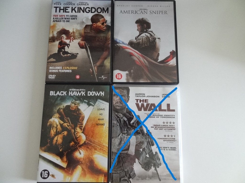 Diverse DVD's Oorlog actiefilms, Alle leeftijden, Ophalen, Zo goed als nieuw, Oorlog