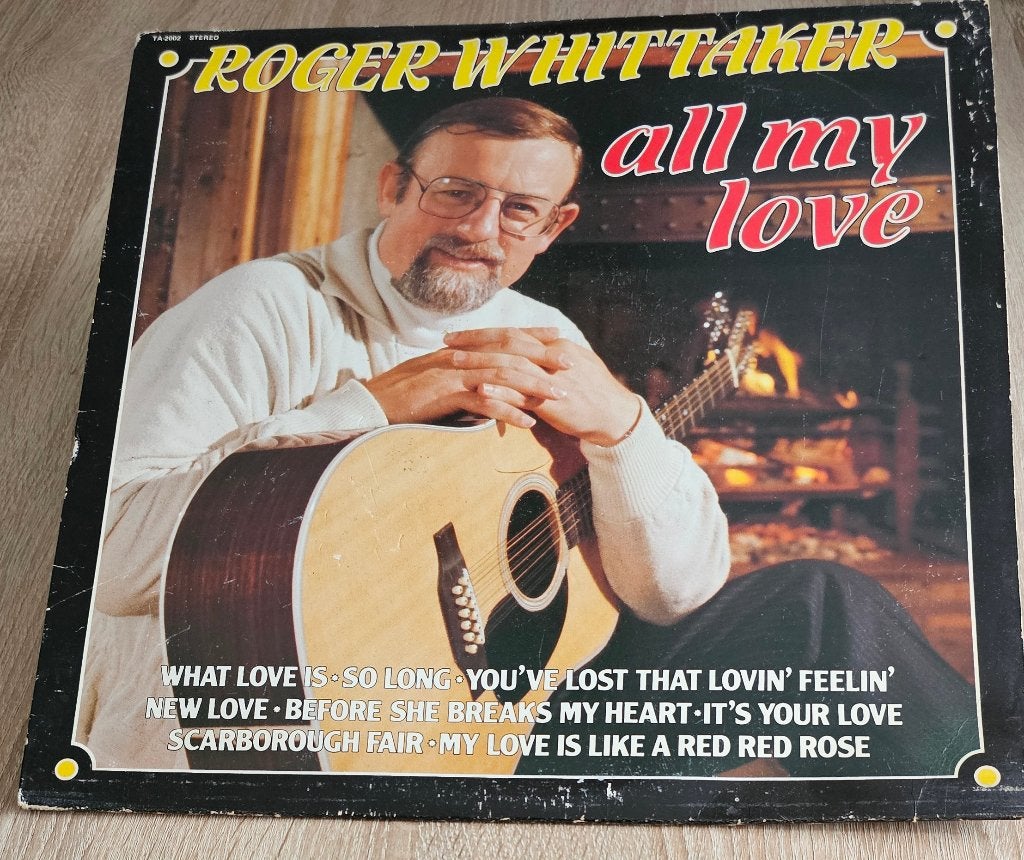 LP - Roger Whittaker - All My Love, Cd's en Dvd's, Beschermende buitenhoes, Ophalen of Verzenden, Gebruikt, 12 inch
