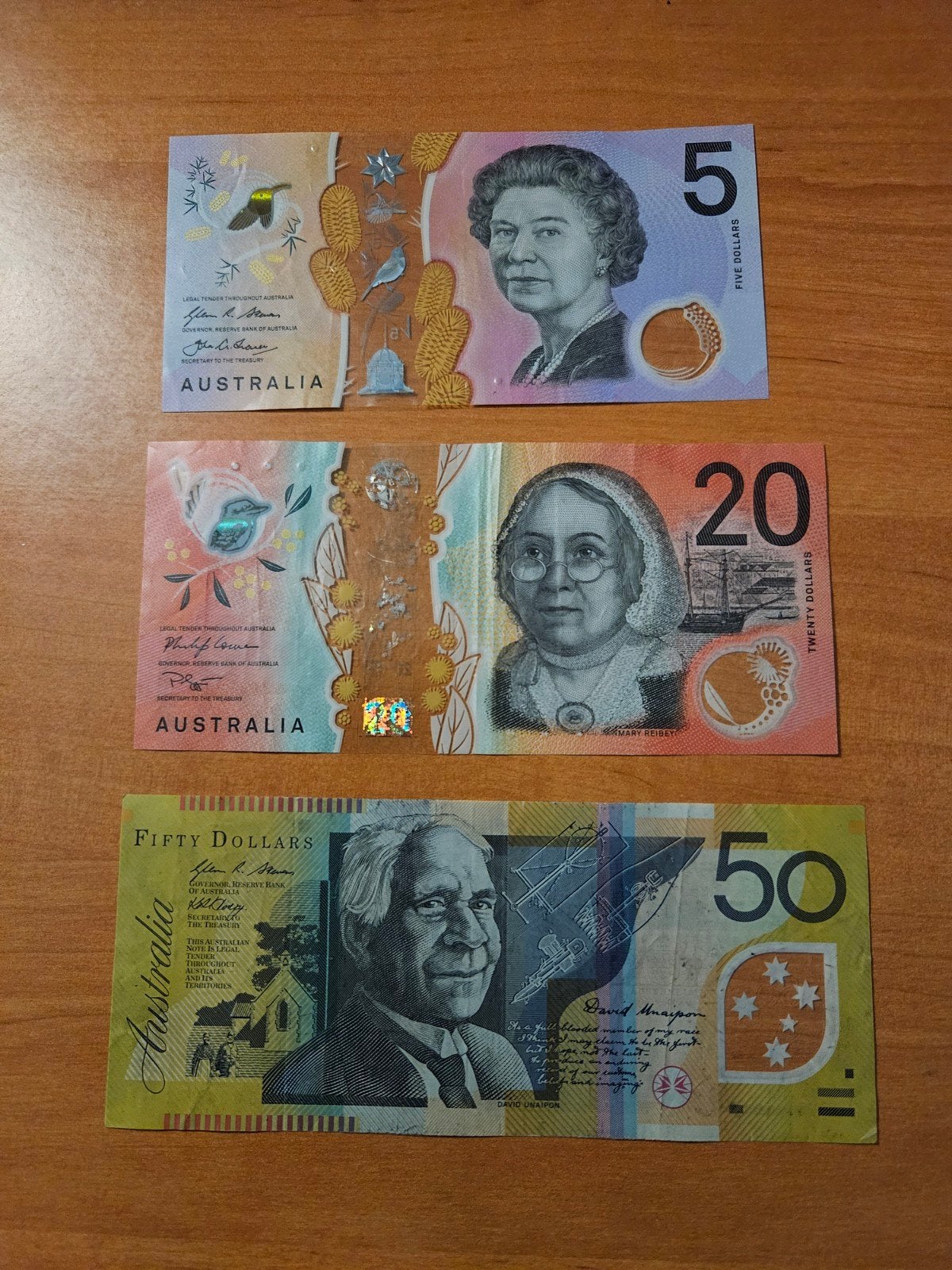 3 bankbiljetten Australië set nieuwe versie, Ophalen of Verzenden, Setje
