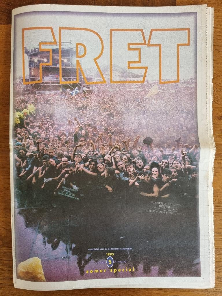 Fret muziektijdschrift 1995 # 5 Van Dik Hout, Burma Shave, Ophalen of Verzenden, Zo goed als nieuw, Muziek, Film of Tv
