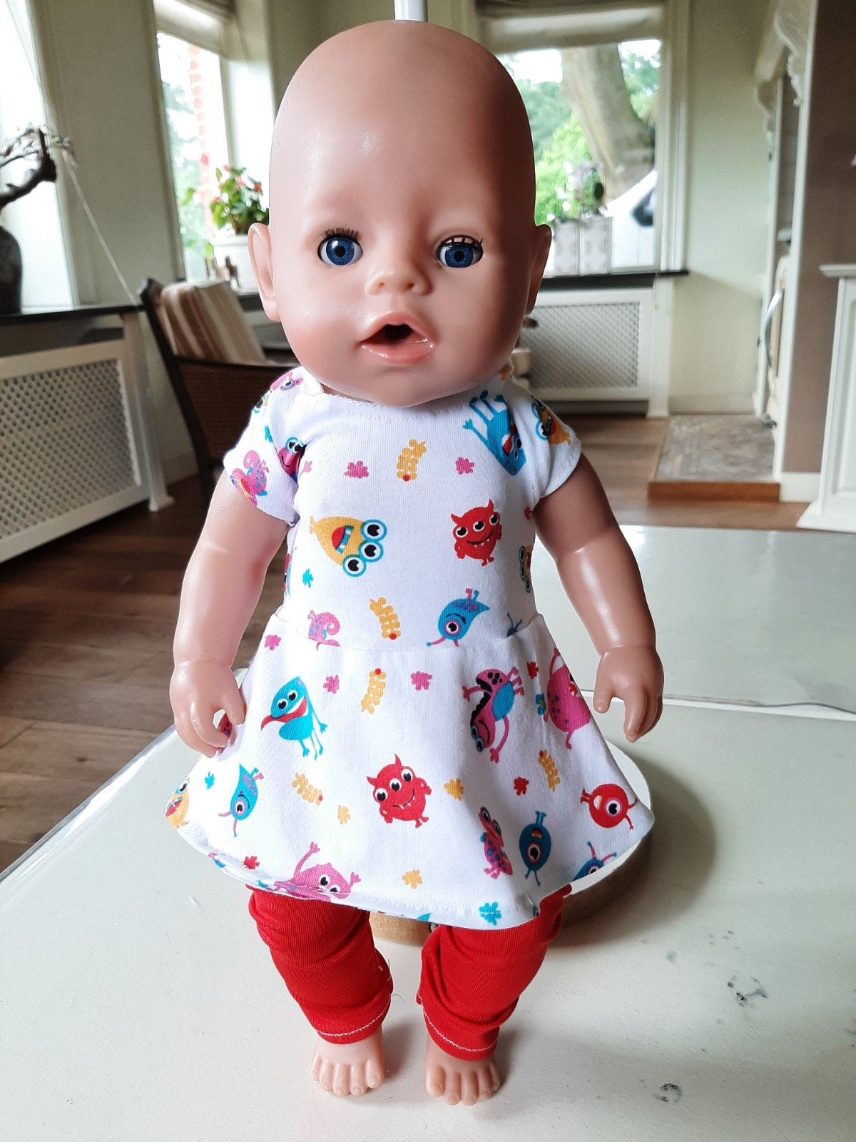 Gekke monsters set baby born pop 43cm, Ophalen of Verzenden, Nieuw, Babypop