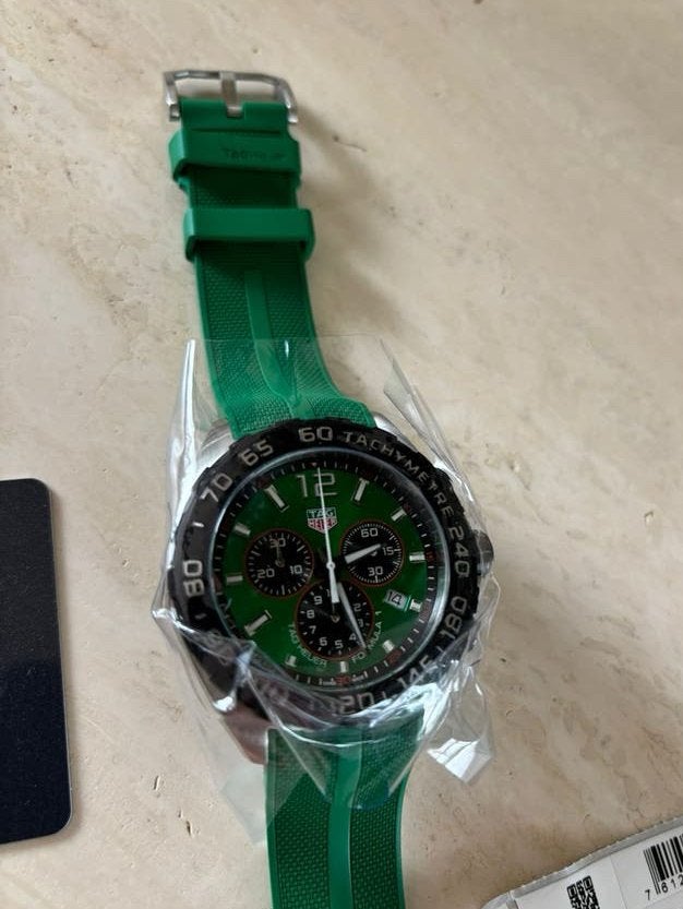 TAG Heuer Formula 1 Chronograaf Groen Herenhorloge, Sieraden, Tassen en Uiterlijk, Horloges | Heren, Ophalen, Staal, Polshorloge