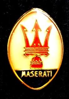 Maserati pin ovaal, Verzamelen, Speldjes, Pins en Buttons, Verzenden, Nieuw, Transport, Speldje of Pin
