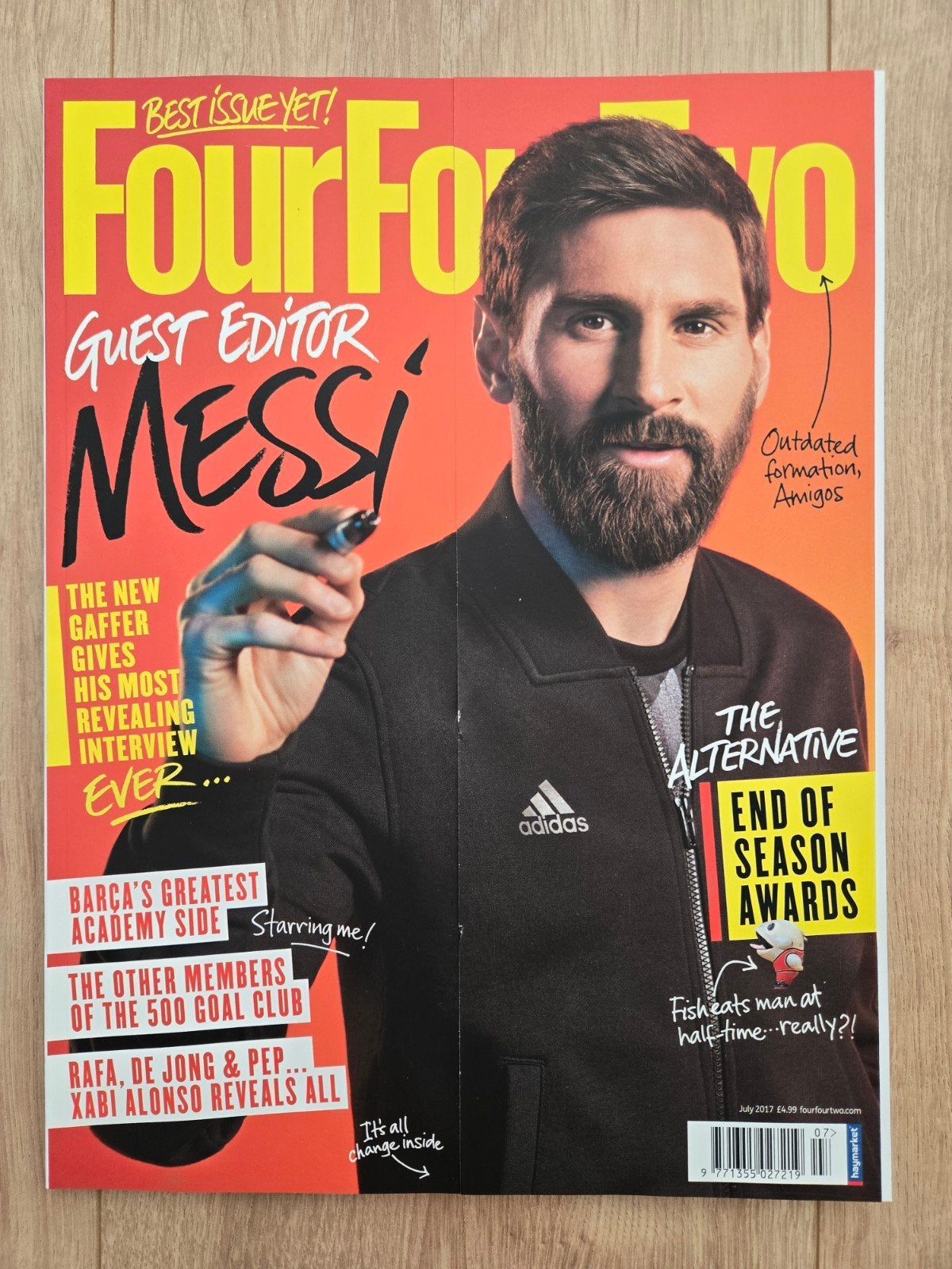 Messi | July 2017 FourFourTwo Magazine | Guest Editor | ZGAN, Ophalen of Verzenden, Zo goed als nieuw, Sport en Vrije tijd