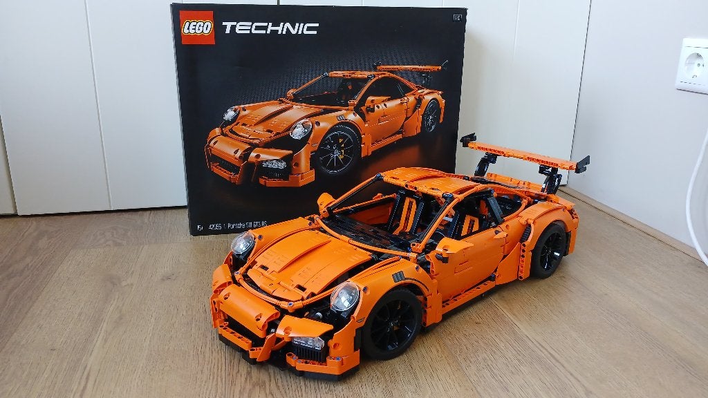 Lego technic 42056 porsche 911 gt3 rs, Ophalen, Lego, Compleet, Zo goed als nieuw