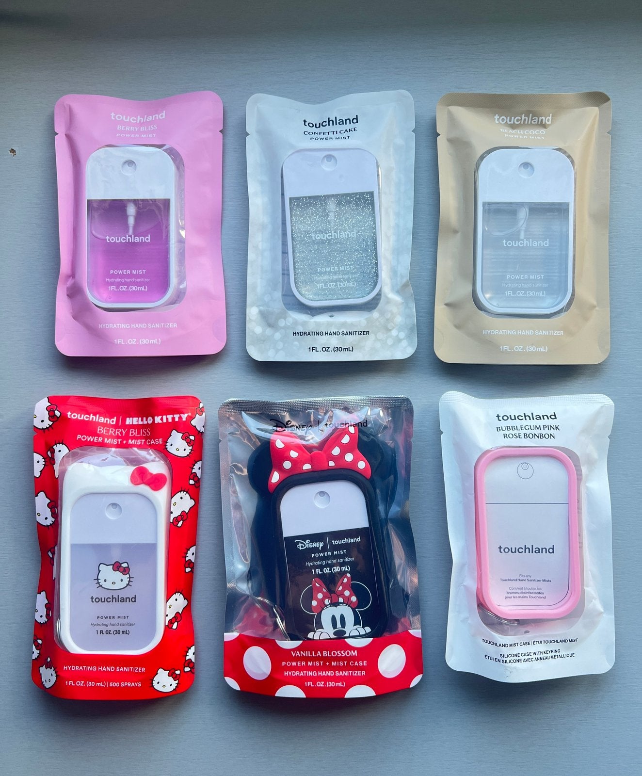 Touchland Power Mist Hand Sanitizer USA Hello Kitty Disney, Ophalen of Verzenden, Nieuw, Overige typen