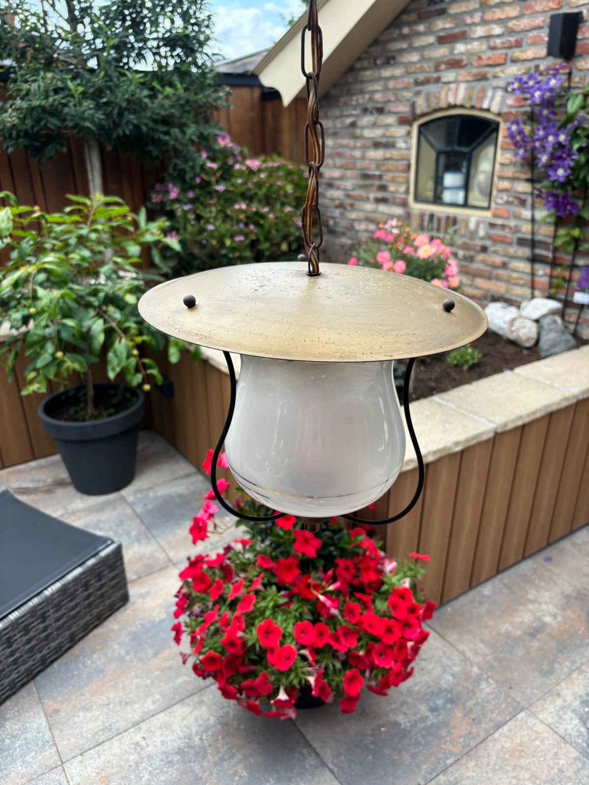 Hanlamp rond de jaren 1950, Ophalen