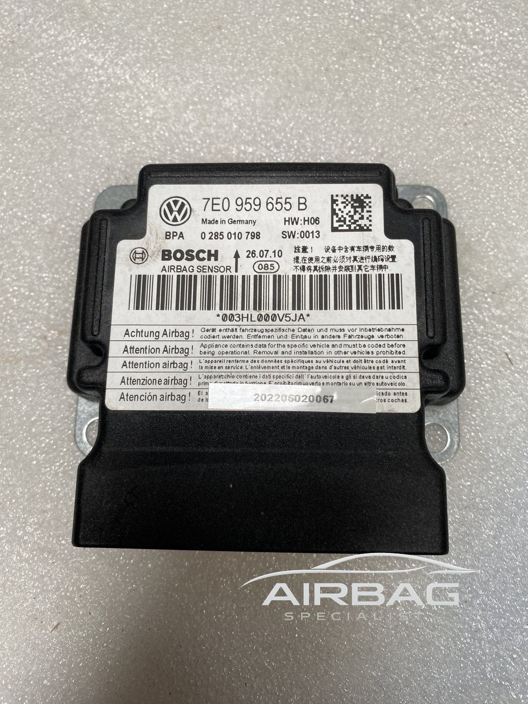 Volkswagen Transporter T5 airbag module srs-module regeleenh, Gebruikt, -, -, Ophalen of Verzenden