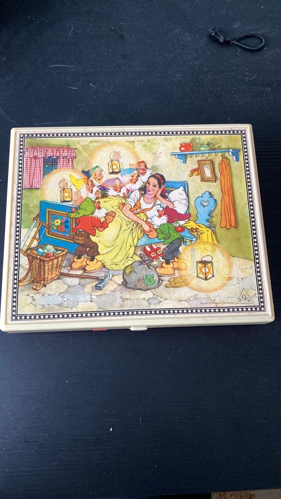 Vintage puzzel - sprookjes afbeeldingen, Ophalen of Verzenden, Gebruikt