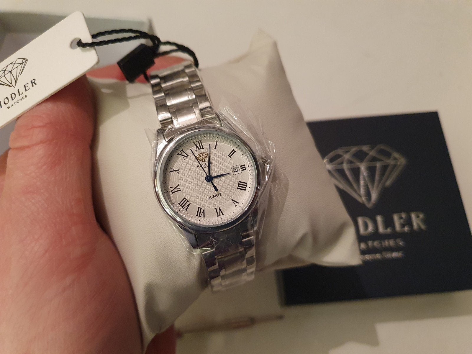 Hodler Horloge  Lucerne Silver Watches- Nieuw in doos, Ophalen of Verzenden, Nieuw, Staal, Overige merken