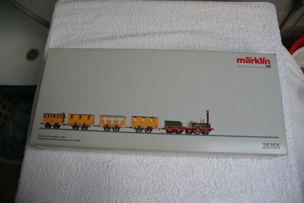Märklin HO 26355 'Vijfdelige treinset "Der Adler 1935", Wisselstroom, Treinset, Nieuw, Ophalen of Verzenden