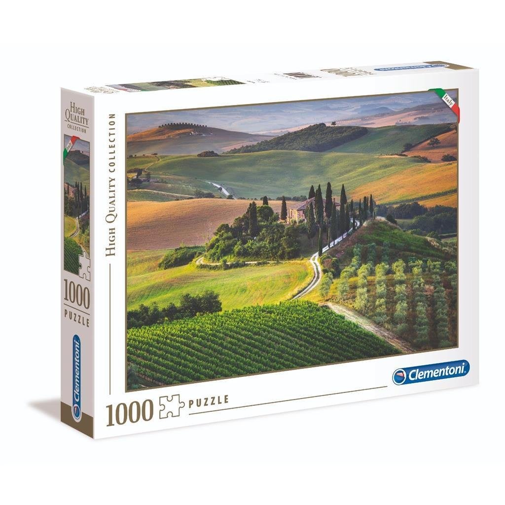 Clementoni: Toscaanse Velden 1000 stukjes, Ophalen of Verzenden, 500 t/m 1500 stukjes, Nieuw, Legpuzzel