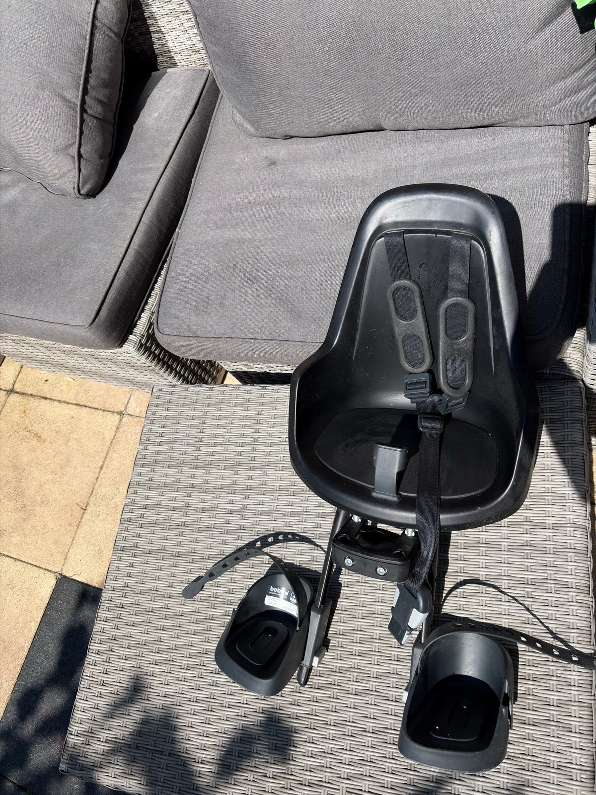 Bobike voorzitje voor kinderfiets, zwart, Fietsen en Brommers, Fietsaccessoires | Fietsstoeltjes, Ophalen, Voorzitje, 0 t/m 13 kg