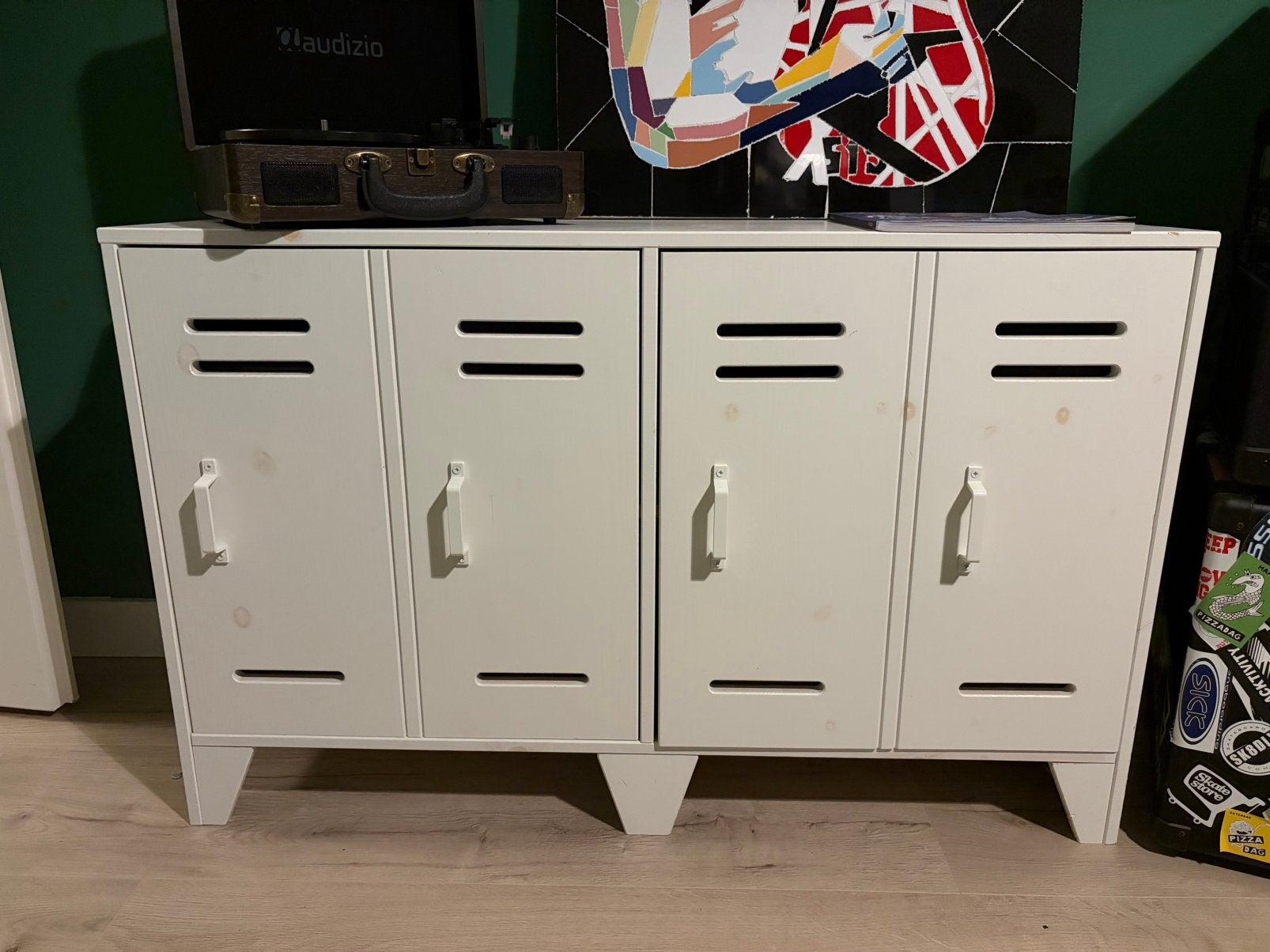 Woood kastje wit, in goede staat!, Huis en Inrichting, Kasten | Lockerkasten, Ophalen, Gebruikt