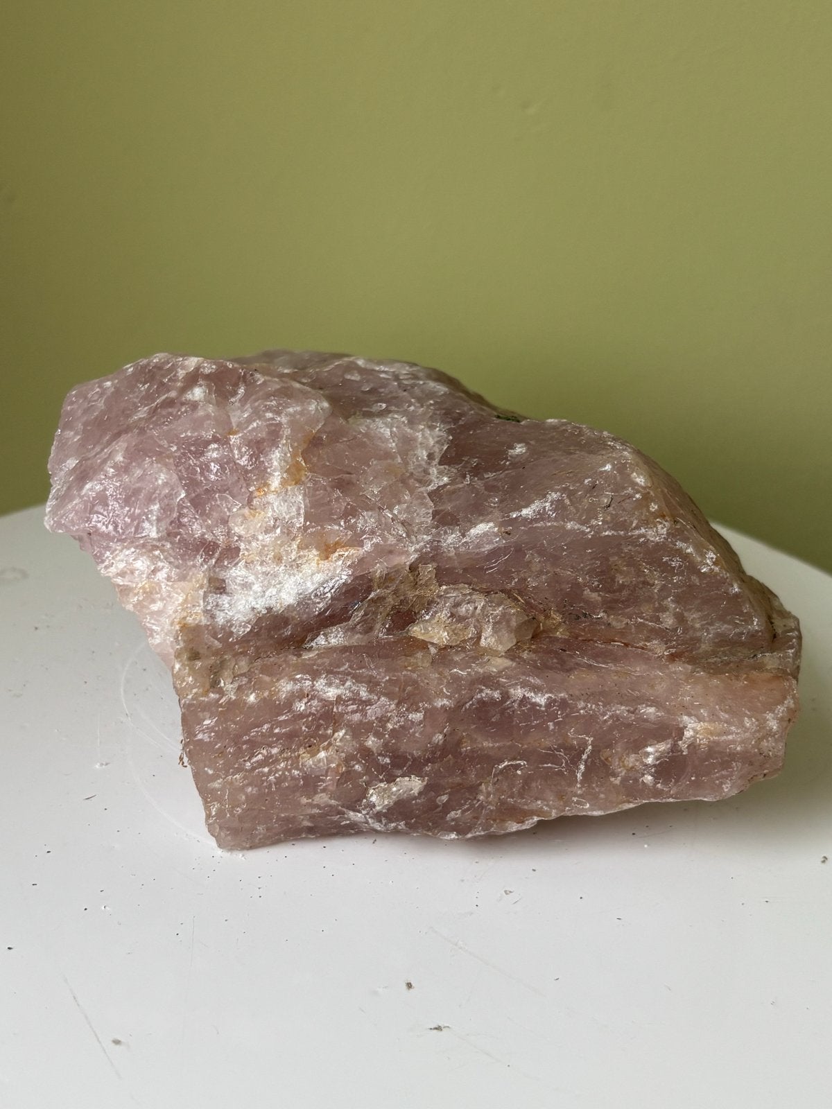 Grote ruwe Rozenkwarts Mineraal Edelsteen - 1.188 kg, Ophalen of Verzenden, Mineraal
