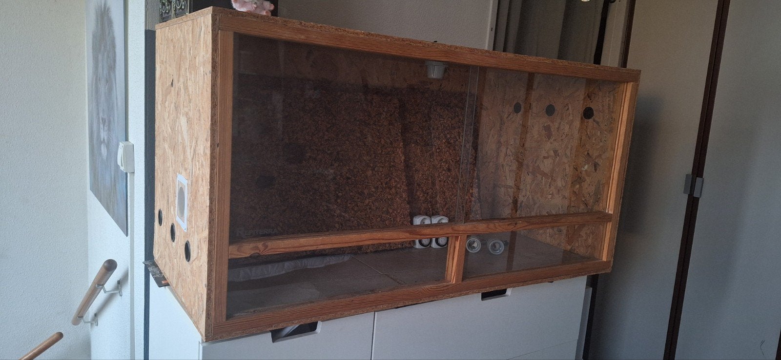 Terrarium 120x60x53 plus extras, Dieren en Toebehoren, Reptielen en Amfibieën | Toebehoren, Ophalen