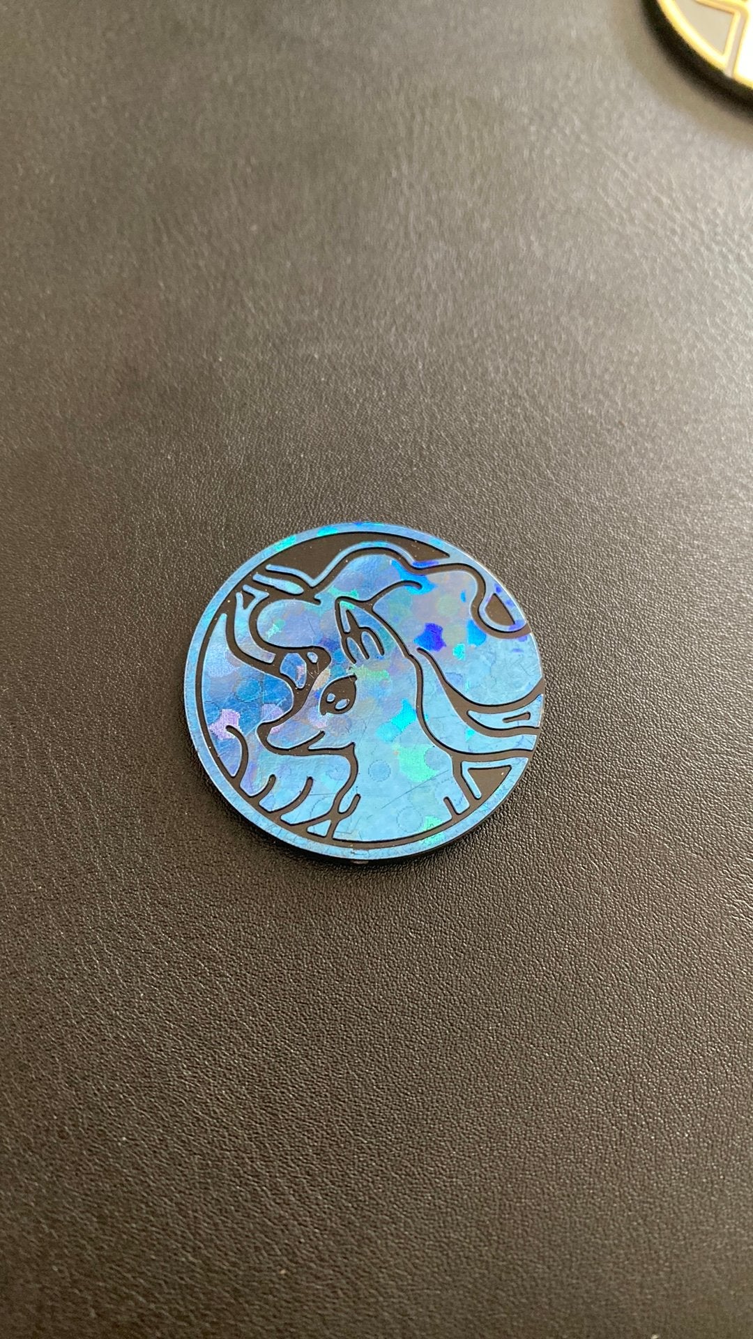 Pokemon munt ninetales blauw coin, Ophalen of Verzenden, Gebruikt, Overige typen