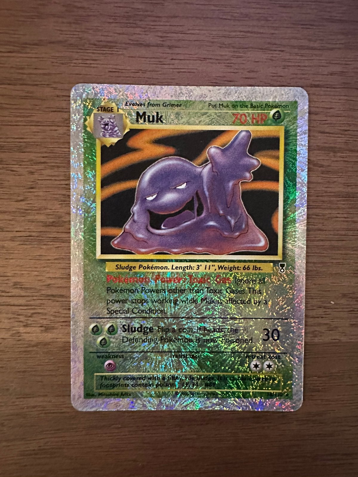 Pokémon – Muk – 16/110 Legendary Collection Reverse Holo, Ophalen of Verzenden, Gebruikt, Losse kaart