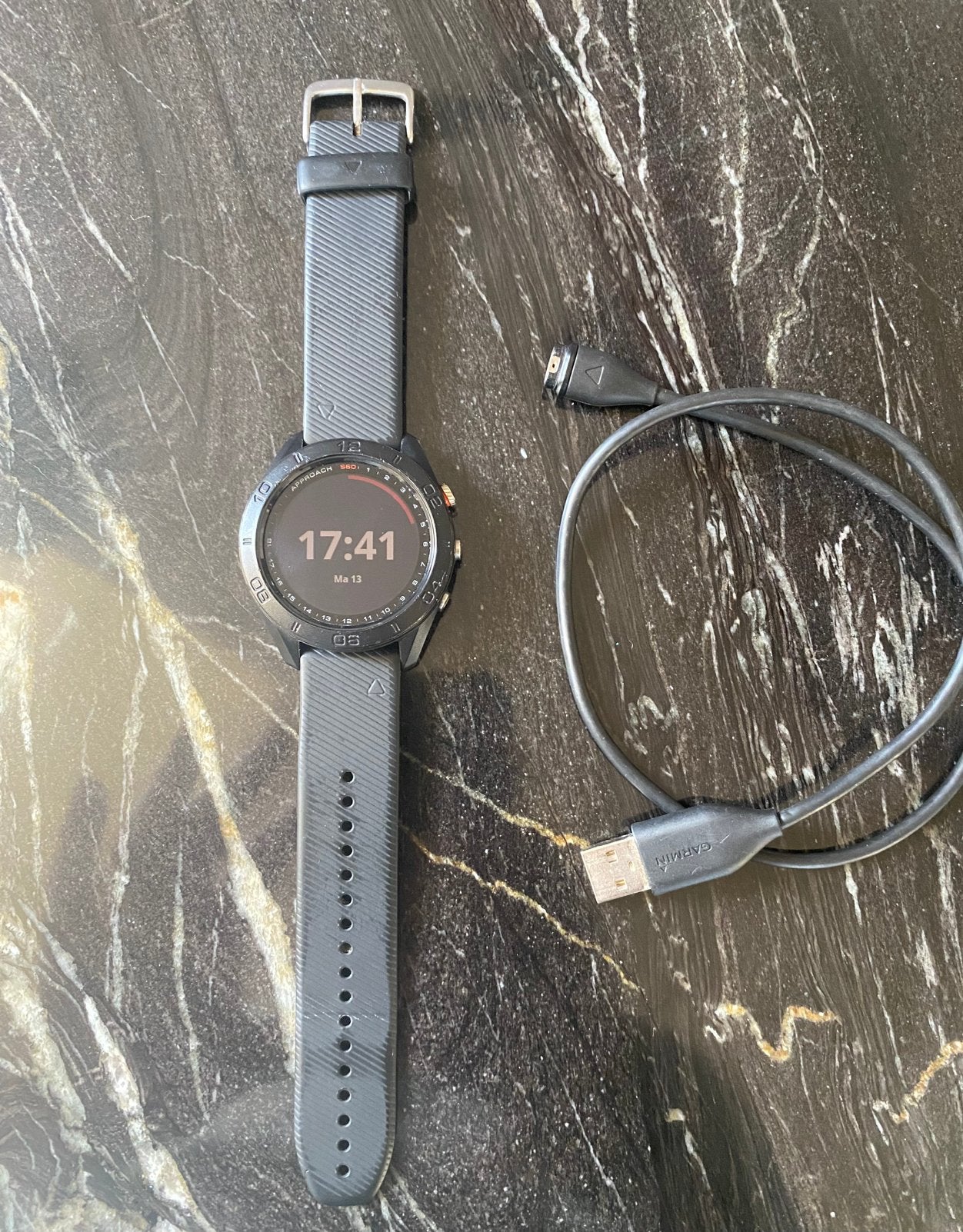 Garmin Golfhorloge Approach S60, Gebruikt, Verzenden, Zwart, Waterdicht