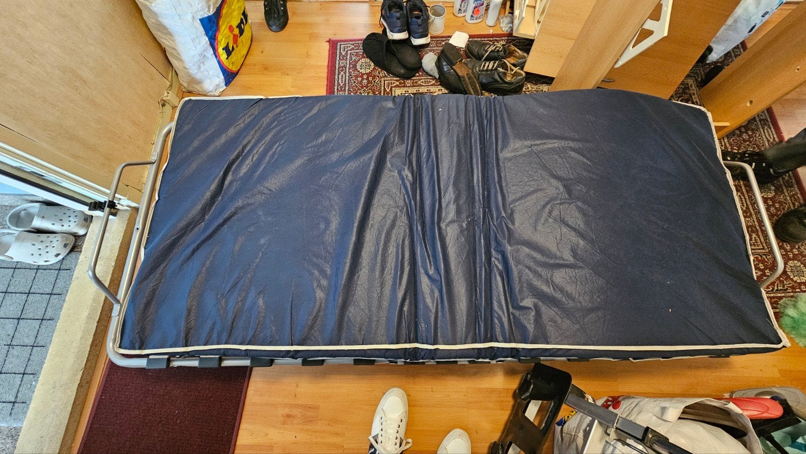 Opklapbed 180x80 cm - Zo goed als nieuw OP HALEN IN DENHAAG, Eenpersoons, Zo goed als nieuw, 80 cm, 190 cm of minder