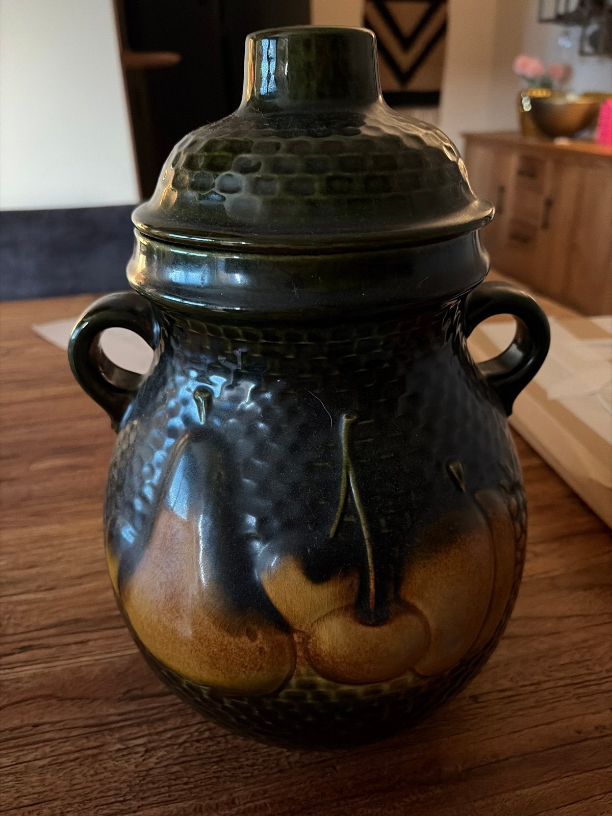 Vintage Scheurich Keramiek Pot met Deksel - W. Germany, Ophalen of Verzenden