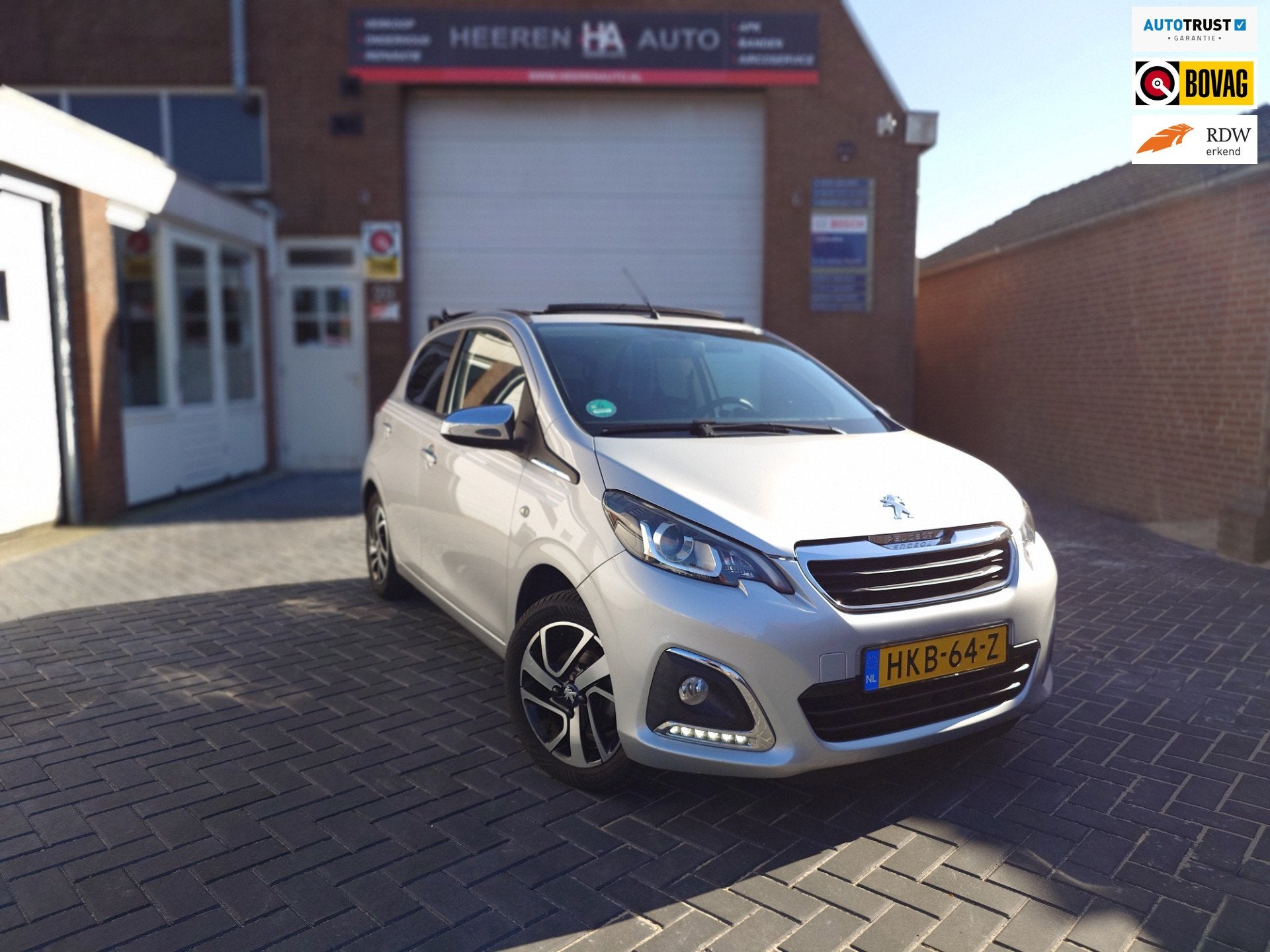 Peugeot 108 1.0 e-VTi GT-Line, Cabriodak, Stoelverwarming, Auto's, Dealer onderhouden, Stof, Gebruikt, 4 stoelen