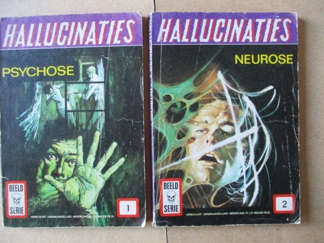 w0480 hallucinaties 1 t/m 4, Meerdere stripboeken, Ophalen, Gelezen