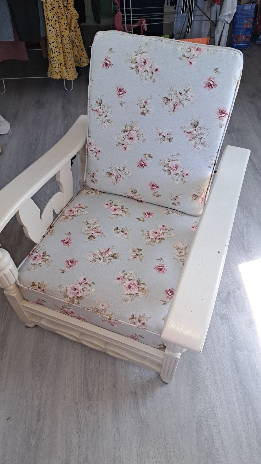 Verstelbare Vintage Rookstoel met Nette Bekleding, Ophalen