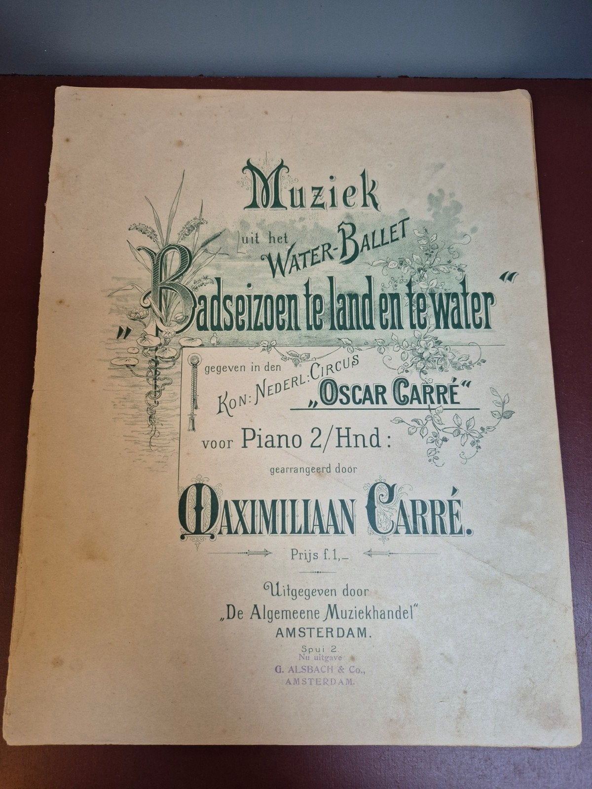 Muziek uit het Water-Ballet Badseizoen te land en te water, Ophalen of Verzenden