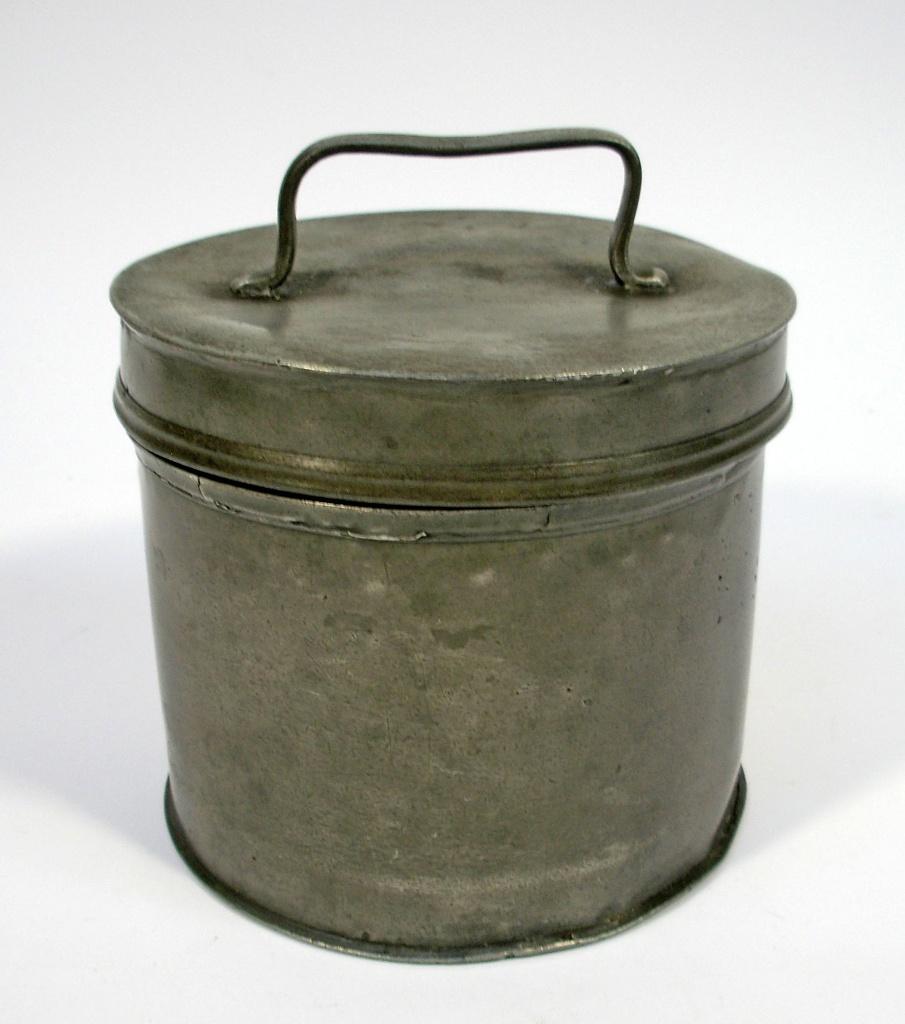 Tinnen boter- of gortbus, 19e eeuw, Antiek en Kunst, Ophalen of Verzenden