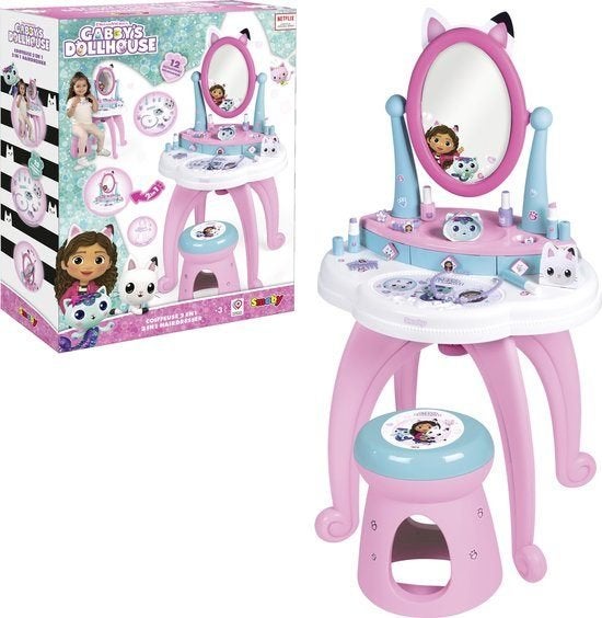 Gabby's Dollhouse - Dressing Table - Kaptafel, Nieuw, Ophalen of Verzenden, X, X