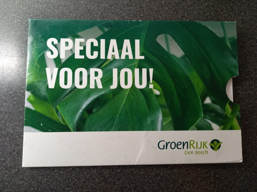Bon Groenrijk (den Bosch), Tickets en Kaartjes, Eén persoon, Cadeaubon, Warenhuis- of Winkelbon