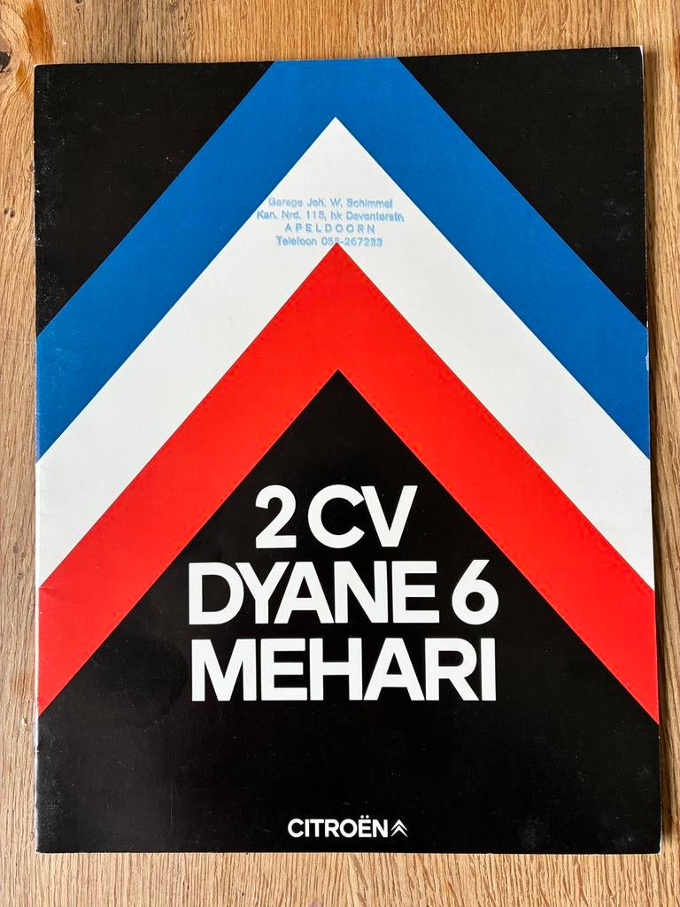 1979 Citroën 2CV Dyane6 Mehari brochure, Ophalen of Verzenden, Zo goed als nieuw, Citroën