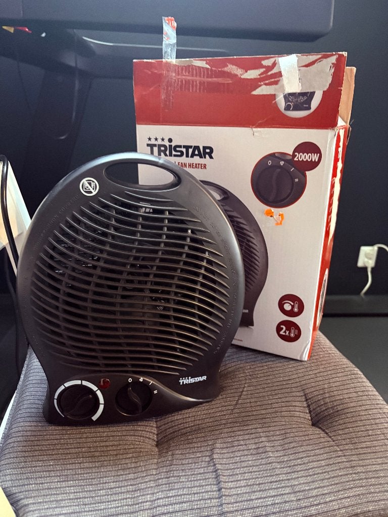 Tristar PD-8971E ventilatorkachel – 2000W, Minder dan 30 cm, Kachel, Minder dan 60 cm, Ophalen of Verzenden