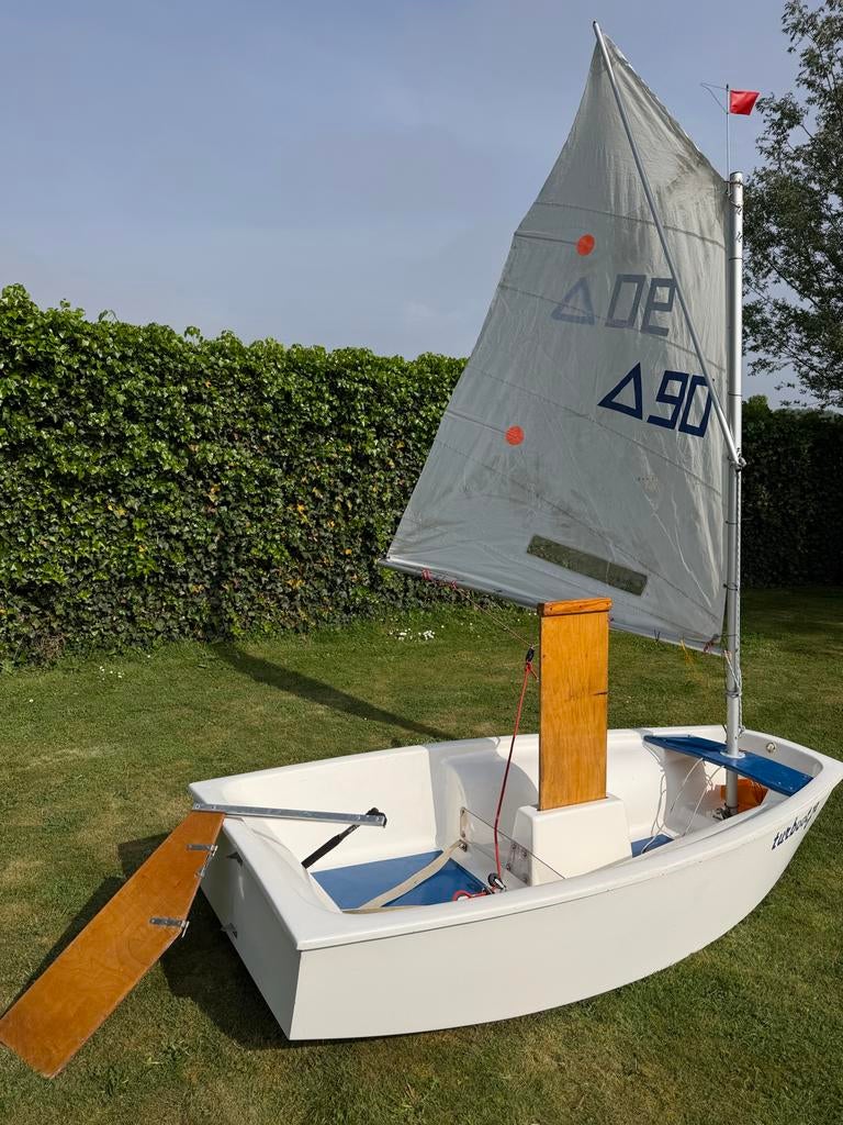 Optimist zeilboot, compleet en vaarklaar, Ophalen, Geen motor, Optimist, Minder dan 3 meter