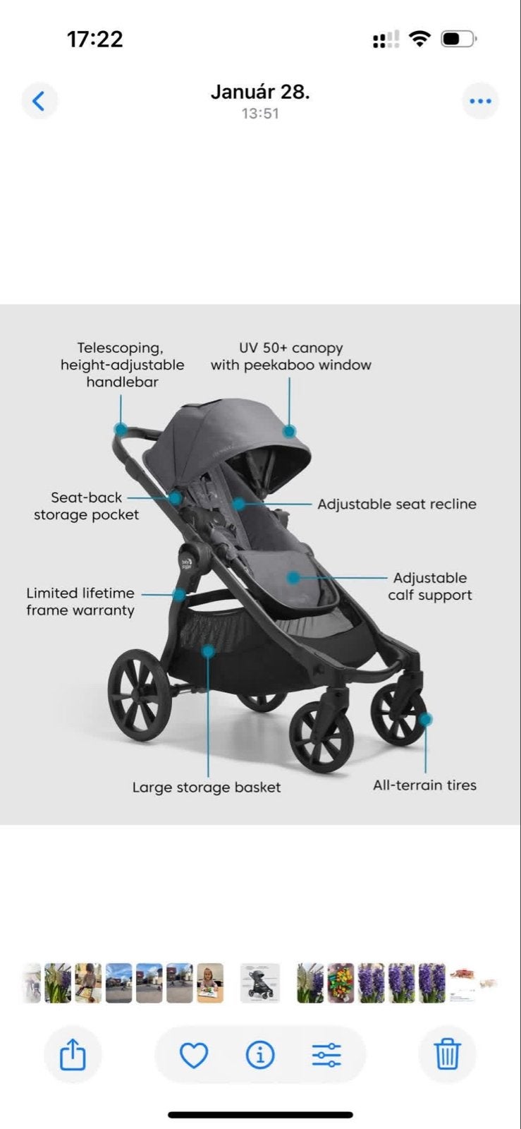Baby Jogger City Select Duo kinderwagen (paars), Duowagen, Zo goed als nieuw, Combiwagen, Ophalen