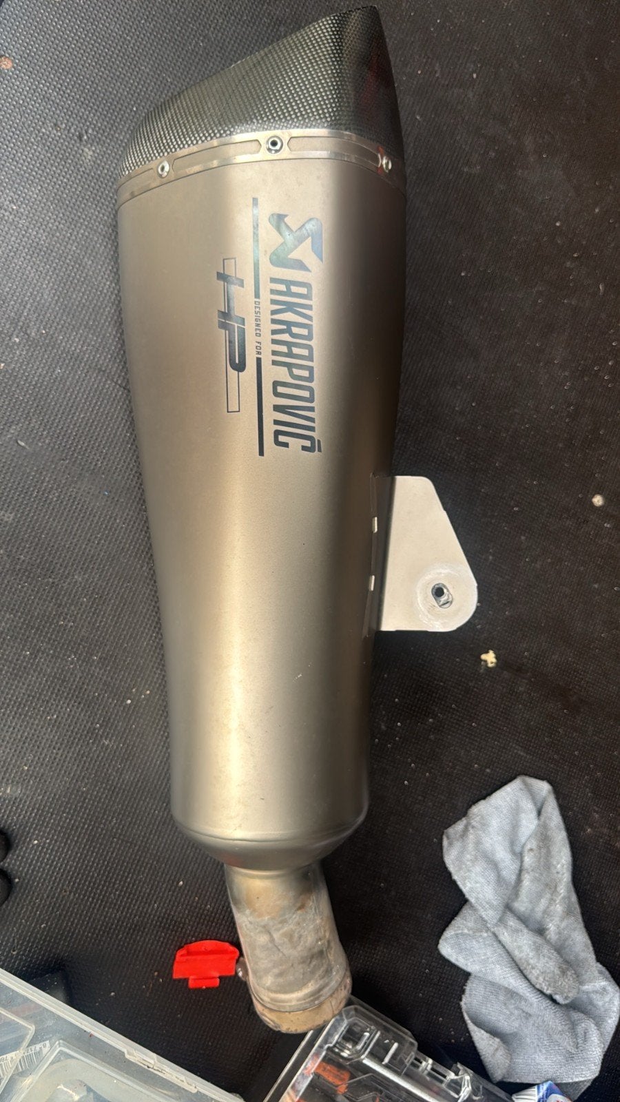 BMW 1250 R & 1250 RS Akrapovic demper, Ophalen of Verzenden, Gebruikt