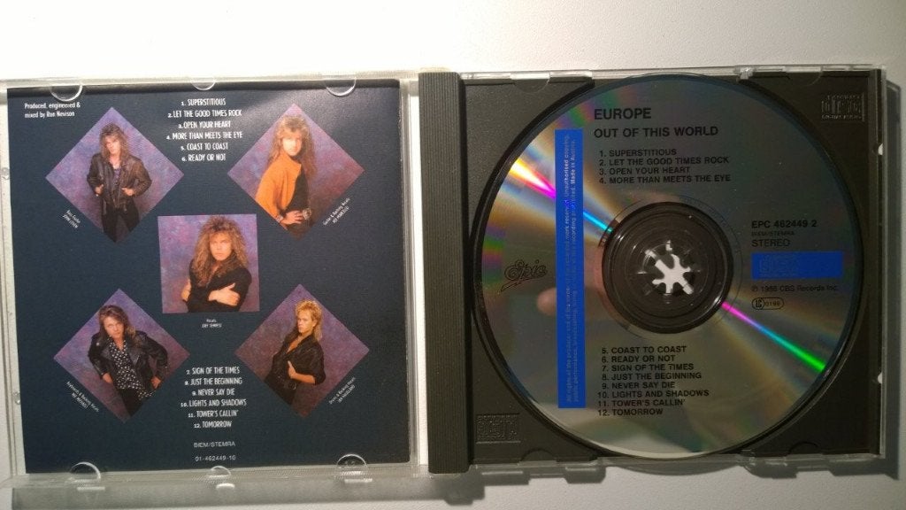 Europe - Out Of This World, Ophalen of Verzenden, Zo goed als nieuw, Poprock, Album