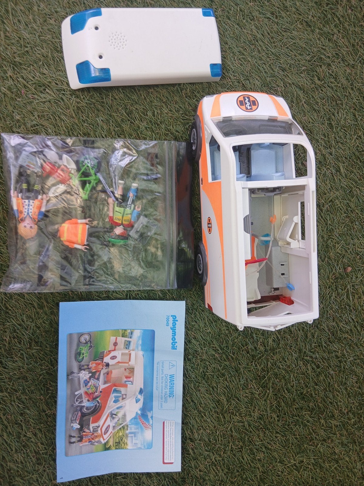 Playmobil Ambulance 70049 met 2 missende medische tools, Gebruikt, Complete set, Voertuig, Ophalen of Verzenden
