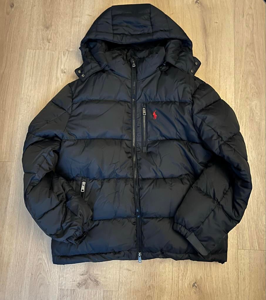 Ralph Lauren puffer jas zwart maat M, Ophalen of Verzenden, Zo goed als nieuw, Maat 48/50 (M), Zwart