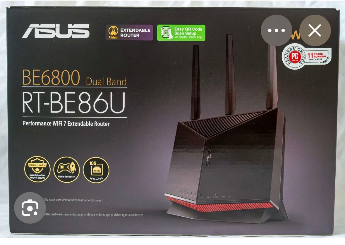 Asus RT-BE86U topklasse router game, Computers en Software, Ophalen of Verzenden