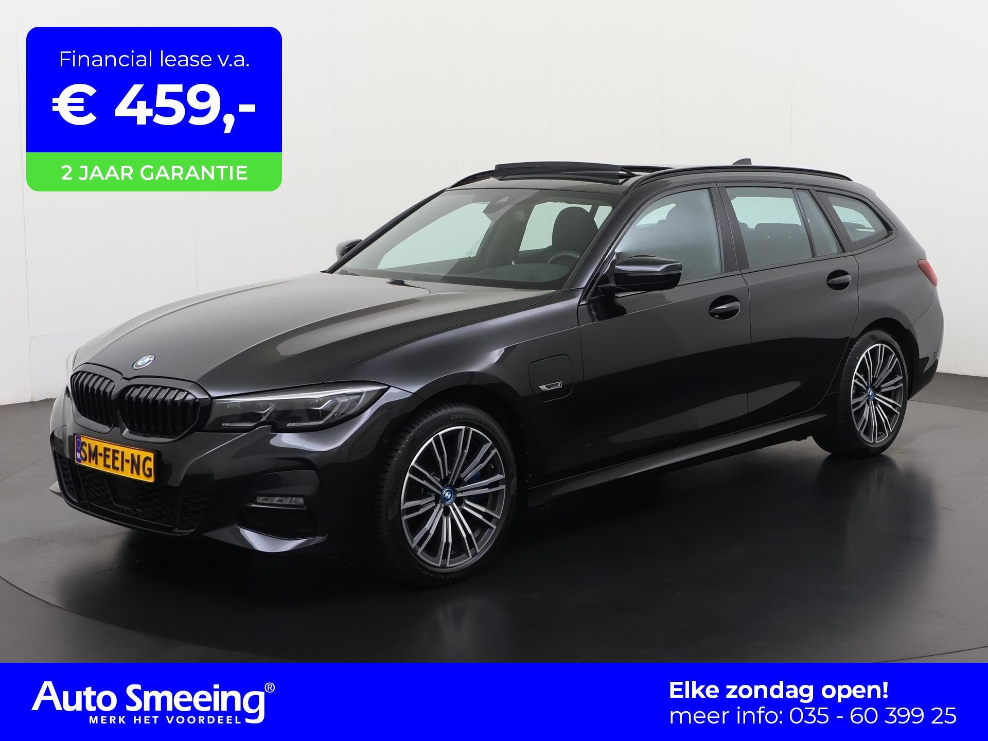 BMW 3-serie Touring 330e xDrive M Sport Shadow | Panoramadak, Auto's, Gebruikt, Euro 6, 4 cilinders, Zwart