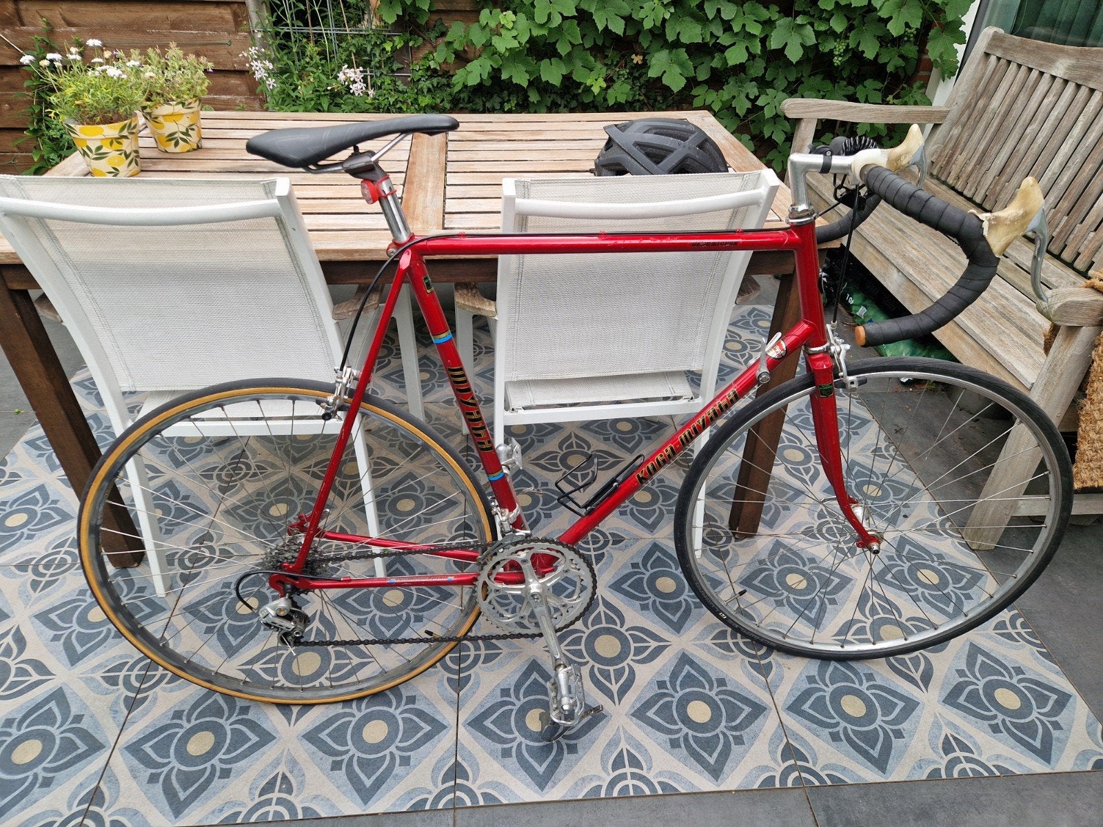 Vintage racefiets rood - Shimano Altus, Gebruikt, 57 tot 61 cm, Ophalen, Overige merken