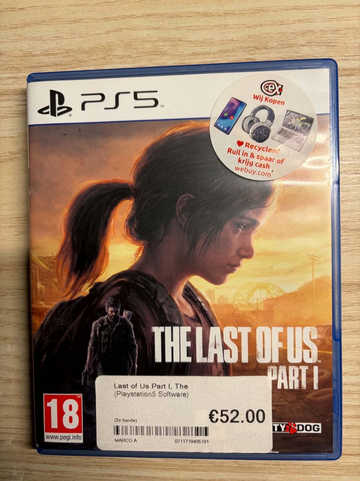 The Last of Us Part I - PS5 (Zo goed als nieuw), Avontuur en Actie, 1 speler, Ophalen of Verzenden, Zo goed als nieuw