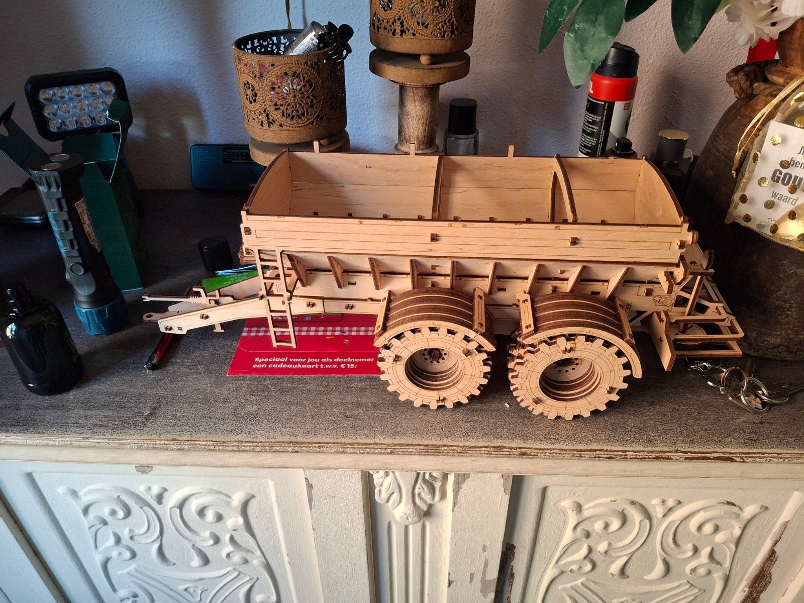 Houten Tractor Model Bouwpakket - Nieuw in Doos, Ophalen of Verzenden, Nieuw, Overige typen