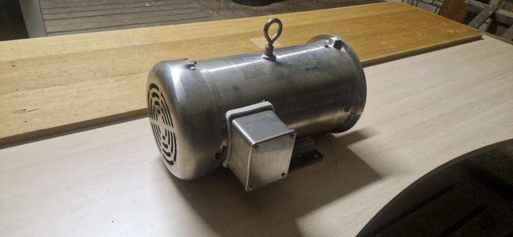 RVS Baldor elektromotor 5HP, Ophalen, Gebruikt, Elektromotor, 1400 tot 1800 rpm