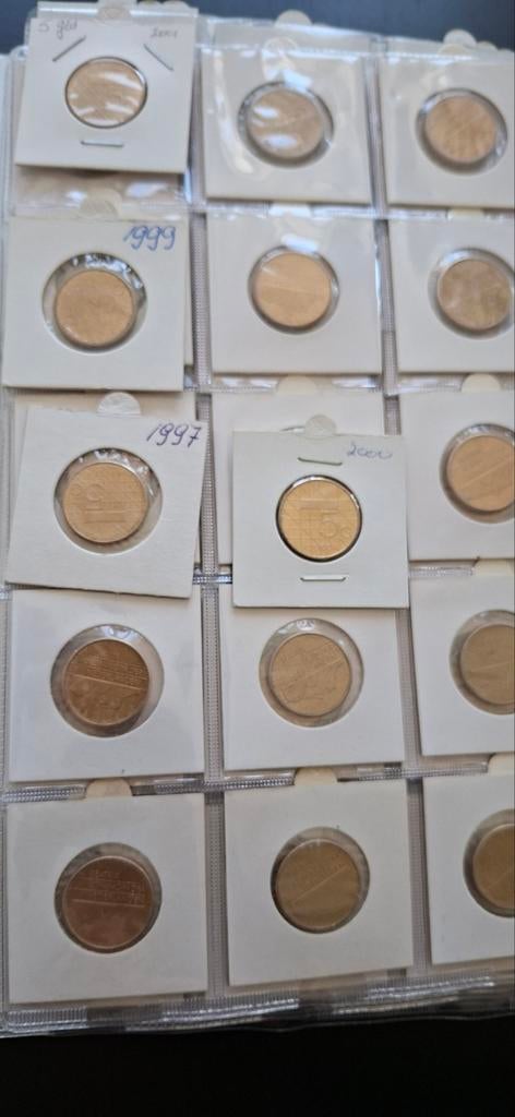 Vijf gulden munten div.jaren bieden honderden op voorraad, Ophalen of Verzenden, 5 gulden